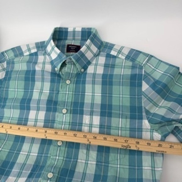 UNTUCKit Porter Slim Fit Plaid Button Down Shirt Men's Medium Tea Color - Picture 8 of 9